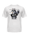 Women's T-Shirt with a Raccoon (White)