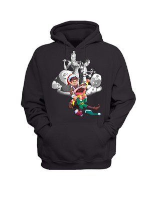 Худі жіноче Christmas Elves (чорна) 9000700 фото